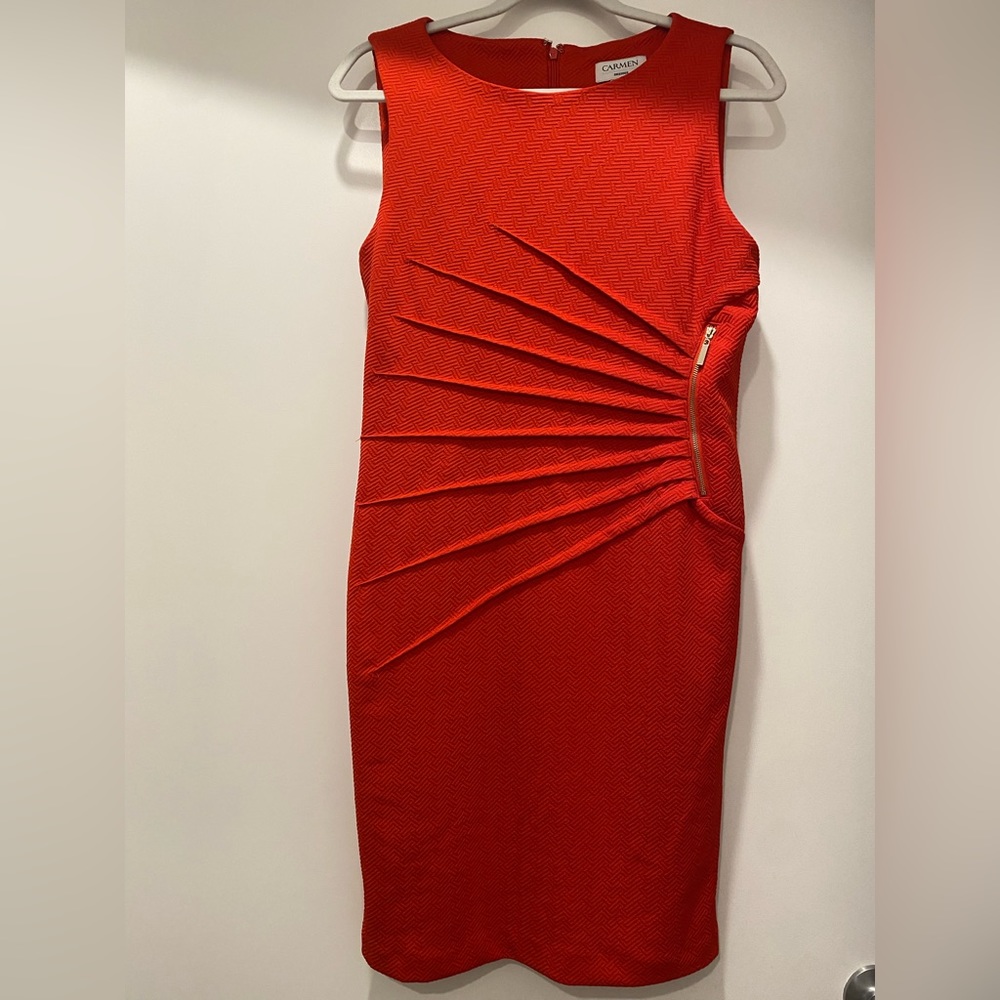 Carmen Marc Valvo Red Dress
